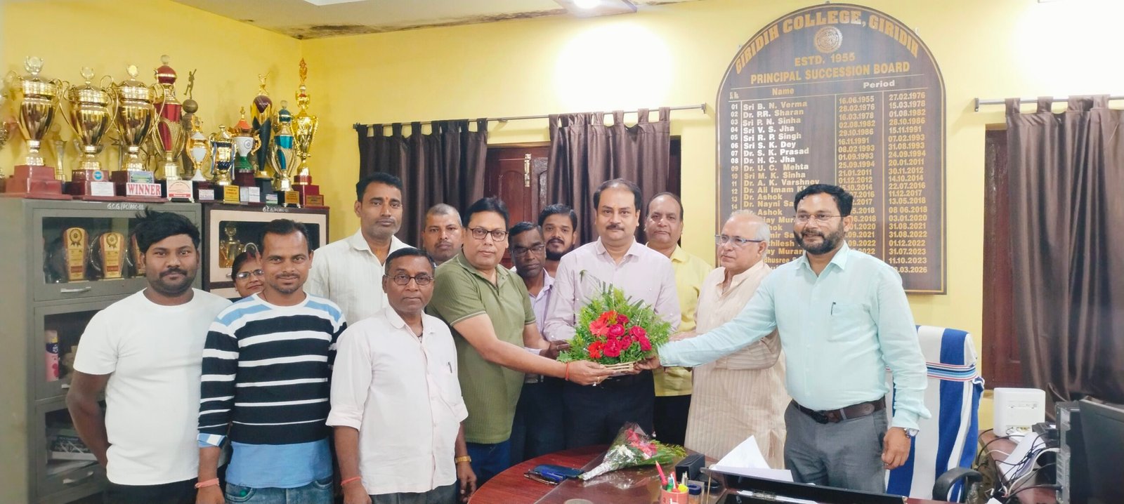 Our new Bursar, Prof. B. S. Tripathy Sir, joined today