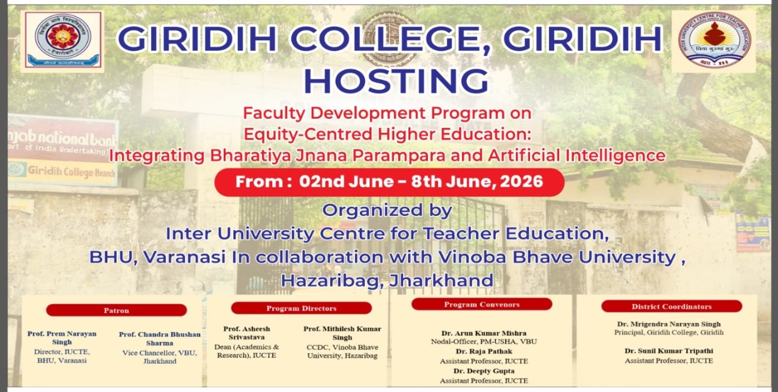 Faculty Development programme on Equity-Centred Higher Education